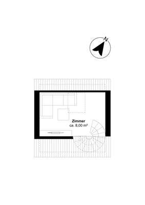 Grundriss Dachgeschoss Studio
