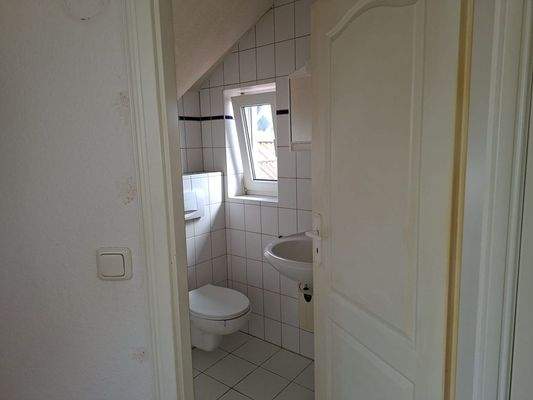 WC im Dachgeschoss