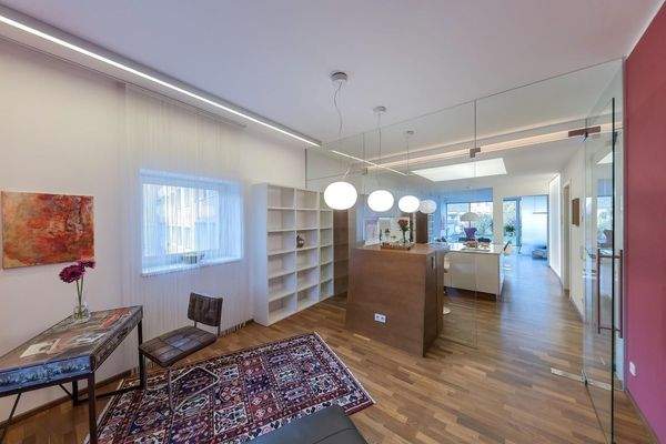 Arbeitsraum,Glas-Raumteiler