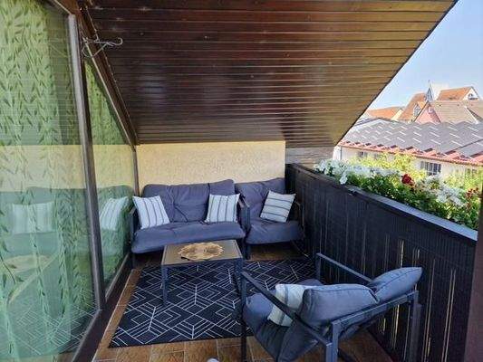 Dachgeschoss - Ferienwohnung - Balkon