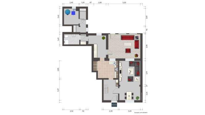 Grundriss, Erdgeschoss 