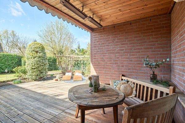 beheizte Loggia, direkt an der Küche an der Küche mit angrenzender Terrasse