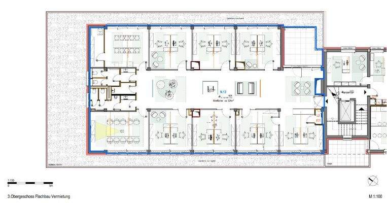 Möblierter Grundriss