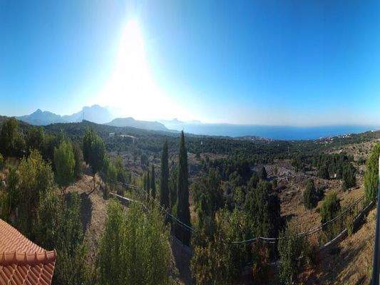 Kreta, Atsipopoulo: Schöne geräumige Villa mit Meerblick und Bergblick zu verkaufen