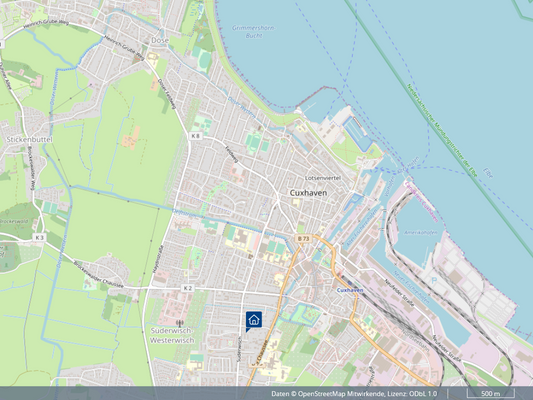 so nah zur City und zum Deich