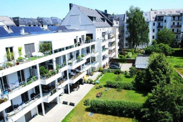 Blick in den Hinterhof