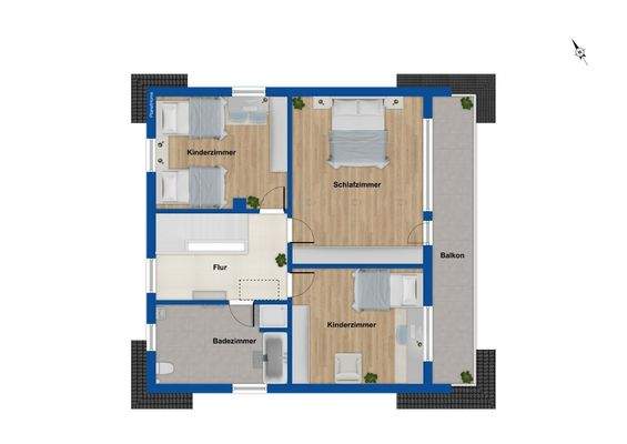 Grundriss Obergeschoss