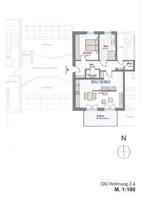 Grundriss Wohnung 2.4
