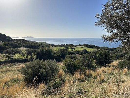 Kreta, Triopetra: Grundstück mit Meerblick zu verkaufen