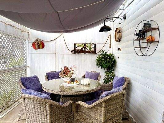 Überdachte Terrasse