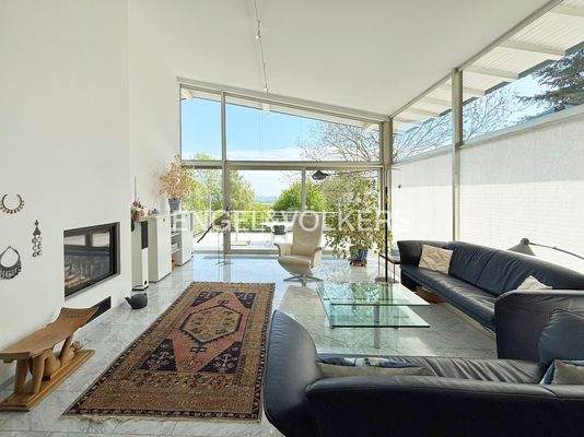 Wohnbereich mit Zugang zur Terrasse Erdgeschoss