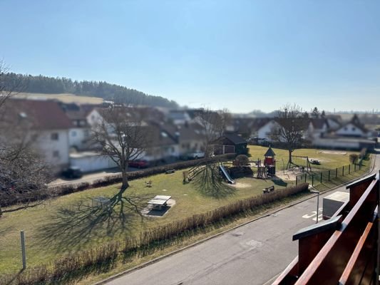 Aussicht auf den Spielplatz