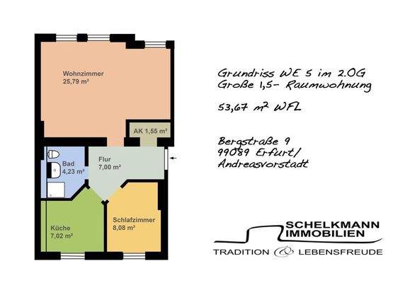 Grundriss WE5 Bergstraße9