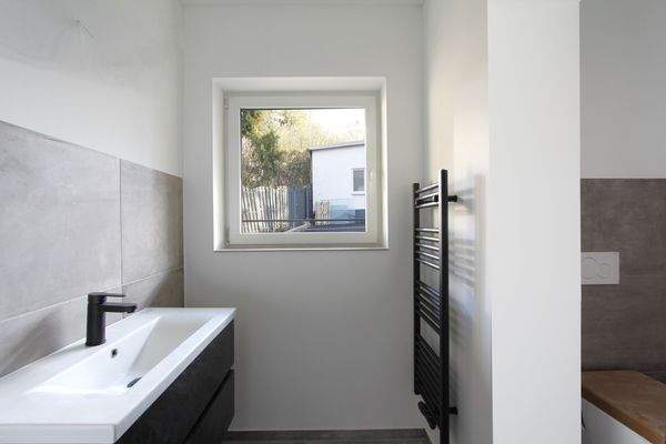 Tageslicht-Badezimmer...