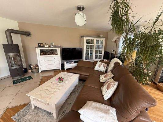 Wohnzimmer mit Kaminofen