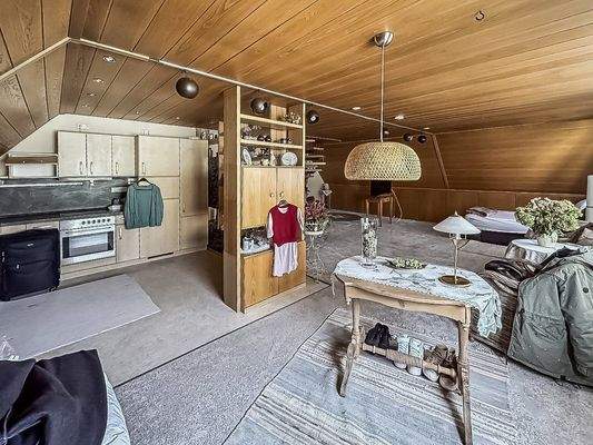 Wohn- Esszimmer Dachgeschoss