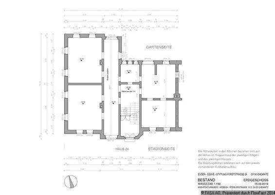 Flurkarte Freiberg Burgstraße 26 - Flurkarte