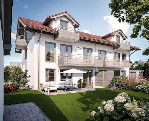 Visualisierung Gartenseite Süd-West