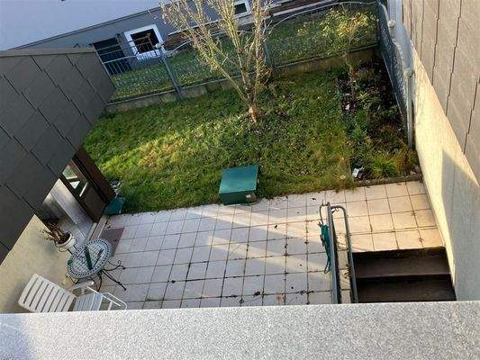 Blick auf die Terrasse