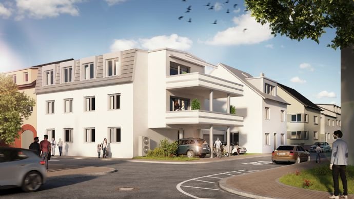 Neubau Dachgeschosswohnung im 3- Familienhaus KfW 55 Effizient mit Lift direkt in die Wohnung