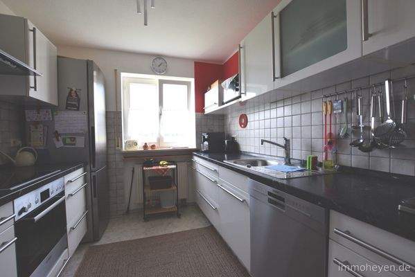 Küche der Wohnung im Erdgeschoss