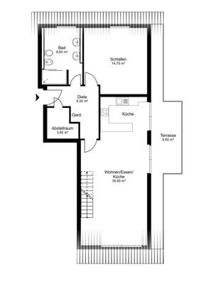 Grundrissplan 2. Obergeschoss