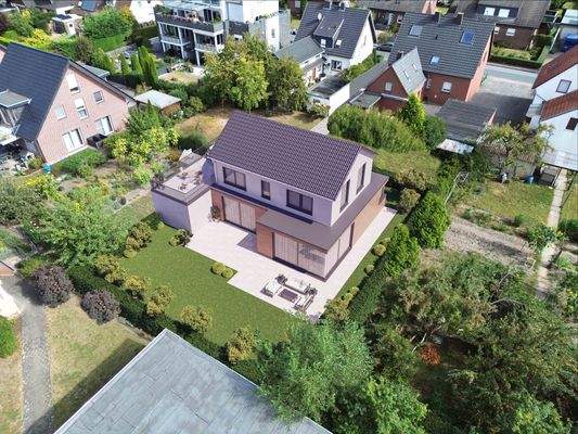 Beispielhaus von hinten