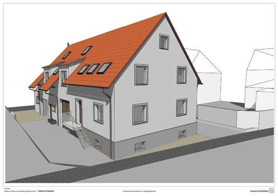 Visualisierung Hausansicht nach Sanierung