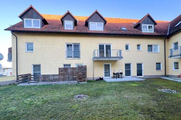 Blick auf die Etagenwohnung