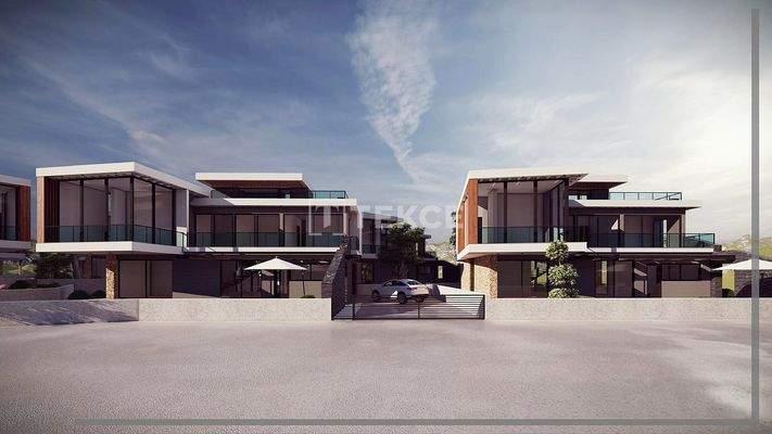 Sea View Houses with Pools in Alsancak North Cyprus