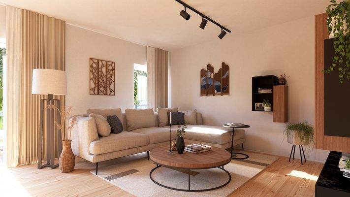 Moderne, helle Wohnzimmer