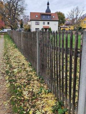 eingezäuntes Grundstück