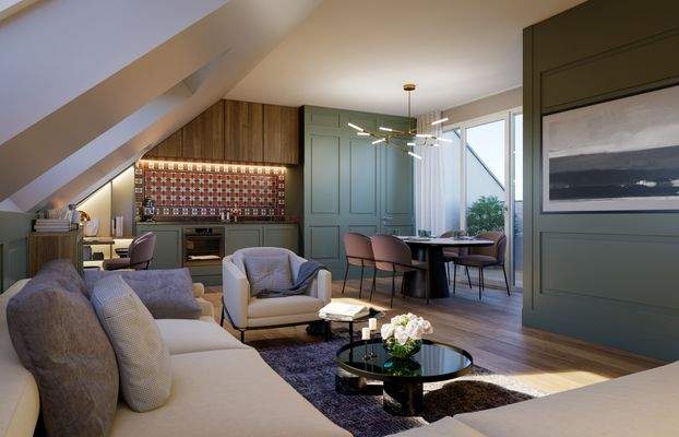 Visualisierung Wohnen, Essen, Kochen