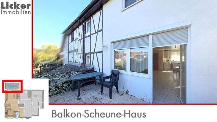 Balkon-Scheune-Haus