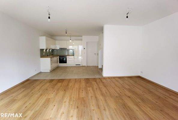 Küche und Wohnzimmer