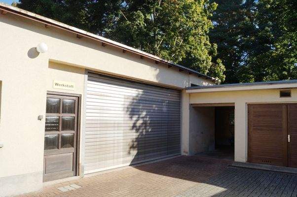 Außenansicht Seitenflügel Werkstatt