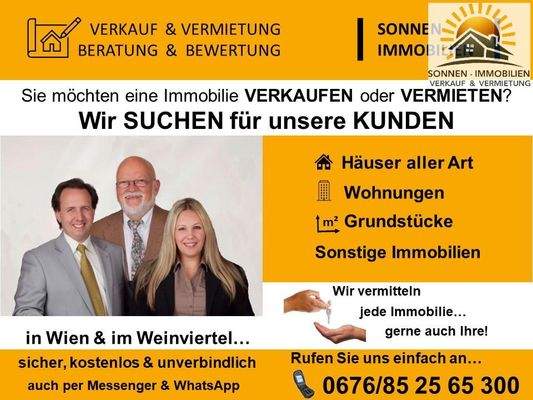 Wir suchen für Kunden Anleger und Investoren