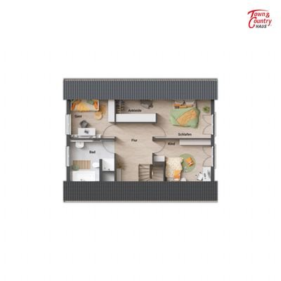 Grundriss OG mit Tiny-Bereich