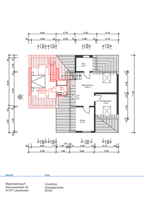Grundriss DG Ausbaumöglichkeit