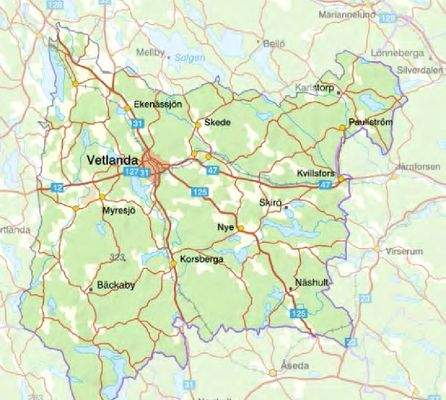 Vetlanda und Umgebung