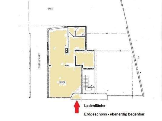 Grundriss Ladenfläche, VS-Schwenningen, 4-7163