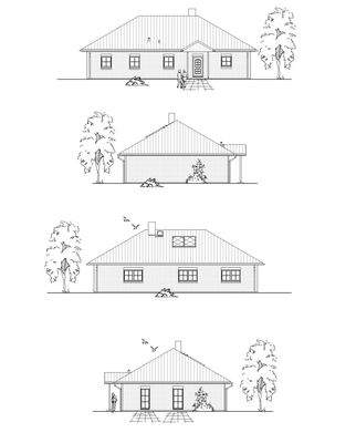 Schnitte Bungalow groß