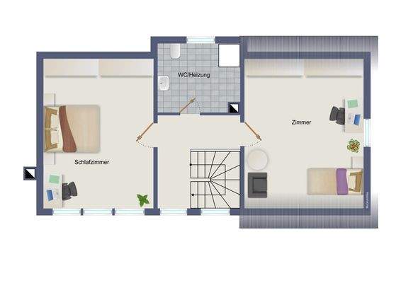 Grundriss DG visualisiert