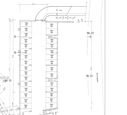 Grundriss Tiefgarage