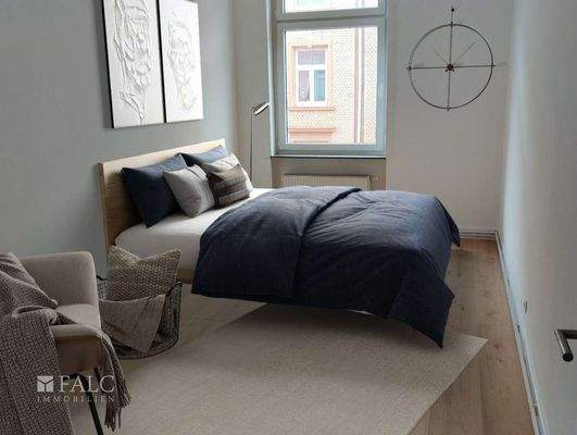 Schlafzimmer virt. möbliert