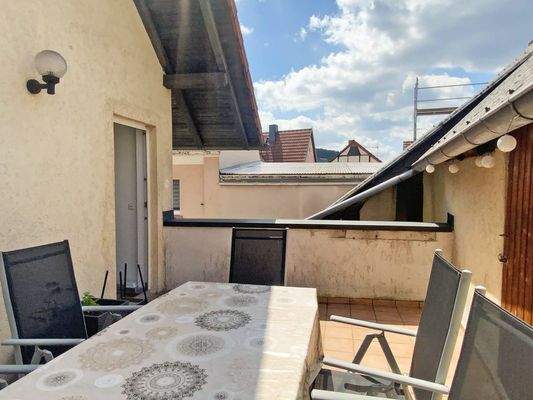 Balkon im Obergeschoss