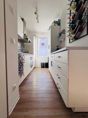 Küche, weiß, Tageslicht