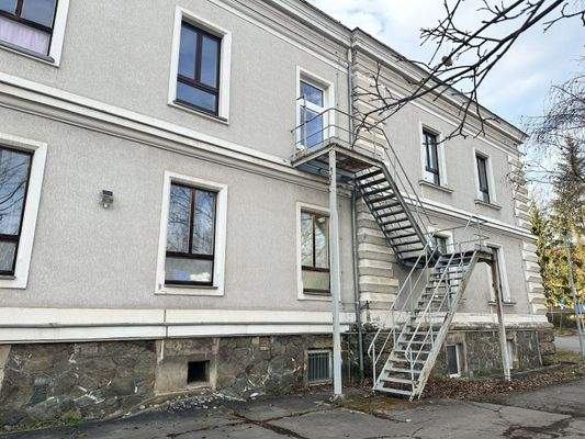 Rückansicht Außentreppe