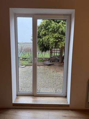 Tür Balkon zum Garten 