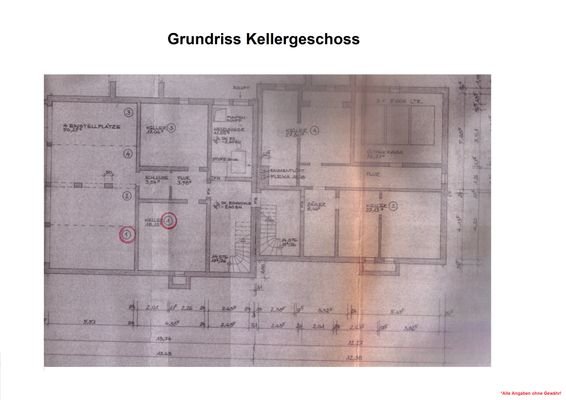 Grundriss Kellergeschoss Expose